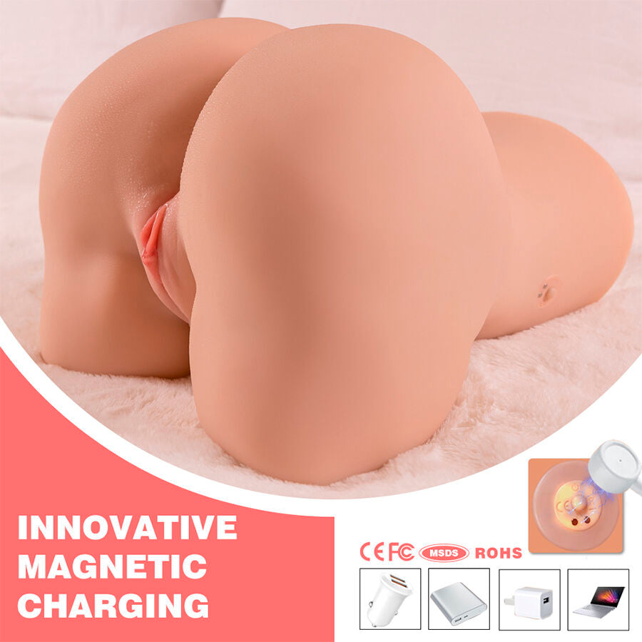 XISE - DANAE THRUSTING REALISTIC VAGINA MASTUBADOR WITH MULTI-POSITION VIBRATION - NOCTURNA DESIRES