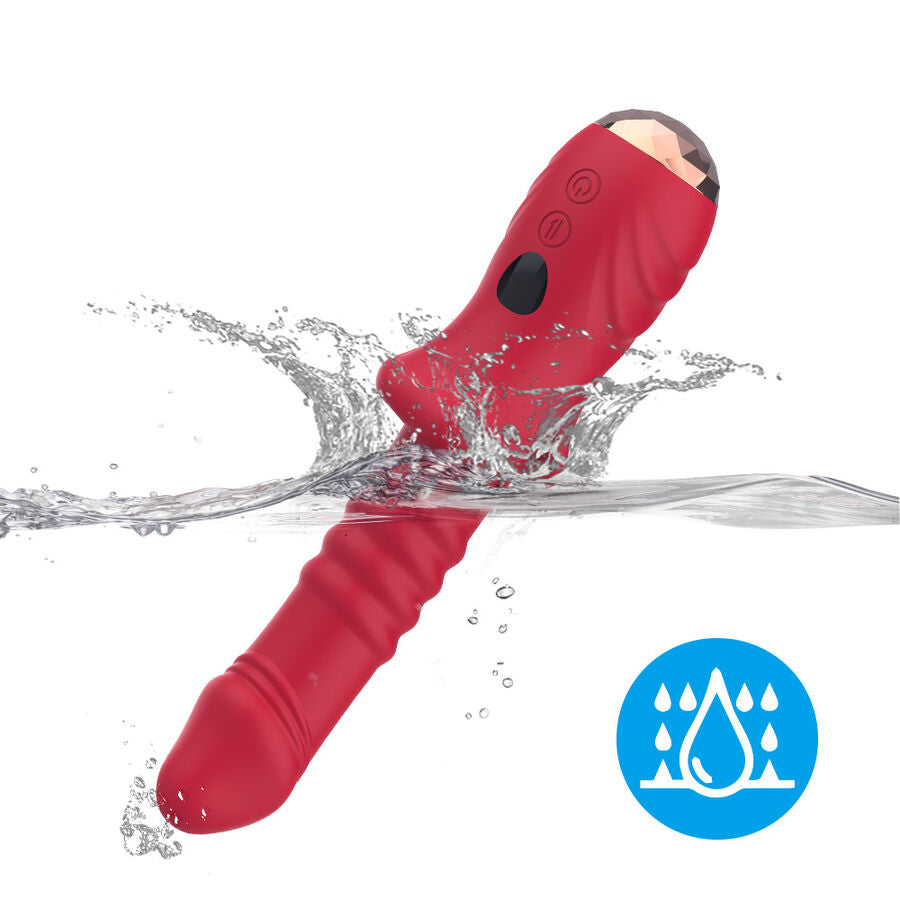 ARMONY - POINT A STIMULATING VIBRATOR DILDO RED - NOCTURNA DESIRES