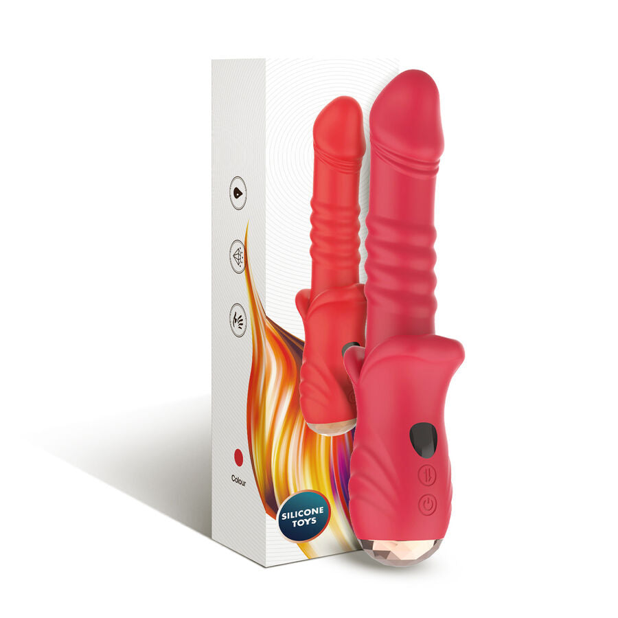 ARMONY - POINT A STIMULATING VIBRATOR DILDO RED - NOCTURNA DESIRES