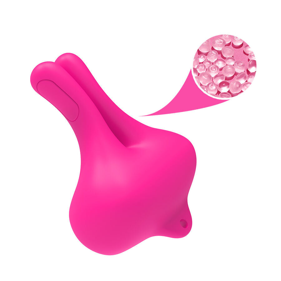 ARMONY - RABBIT SHAPE VIBRATION MAGNETIC NIPPLE CLAMPS PINK - NOCTURNA DESIRES