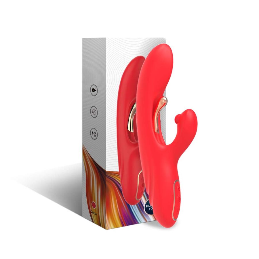 ARMONY - G-SPOT AND CLITORIS STIMULATOR VIBRATOR WITH OSCILLATING TONGUE RED - NOCTURNA DESIRES