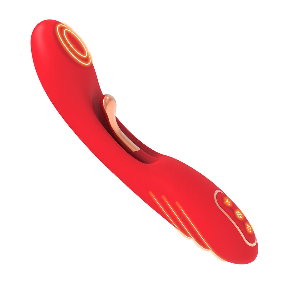 ARMONY - VIBRATOR WITH OSCILLATING TONGUE RED - NOCTURNA DESIRES