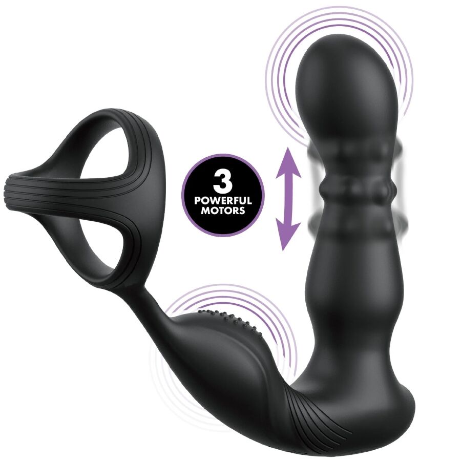 ANAL FANTASY ELITE COLLECTION - VIBRATING ANAL RING AND MASSAGER WITH REMOTE CONTROL - NOCTURNA DESIRES