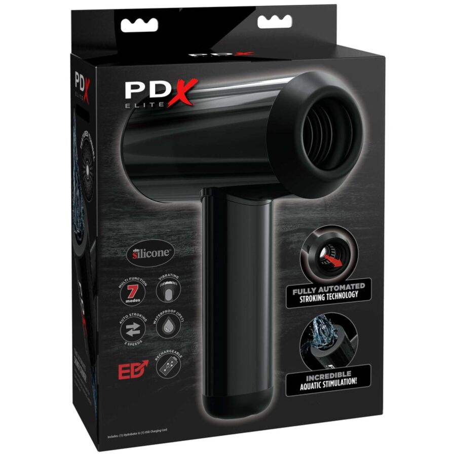 PDX ELITE - DOUBLE AQUATIC AUTOMATIC MASTURBATOR - NOCTURNA DESIRES