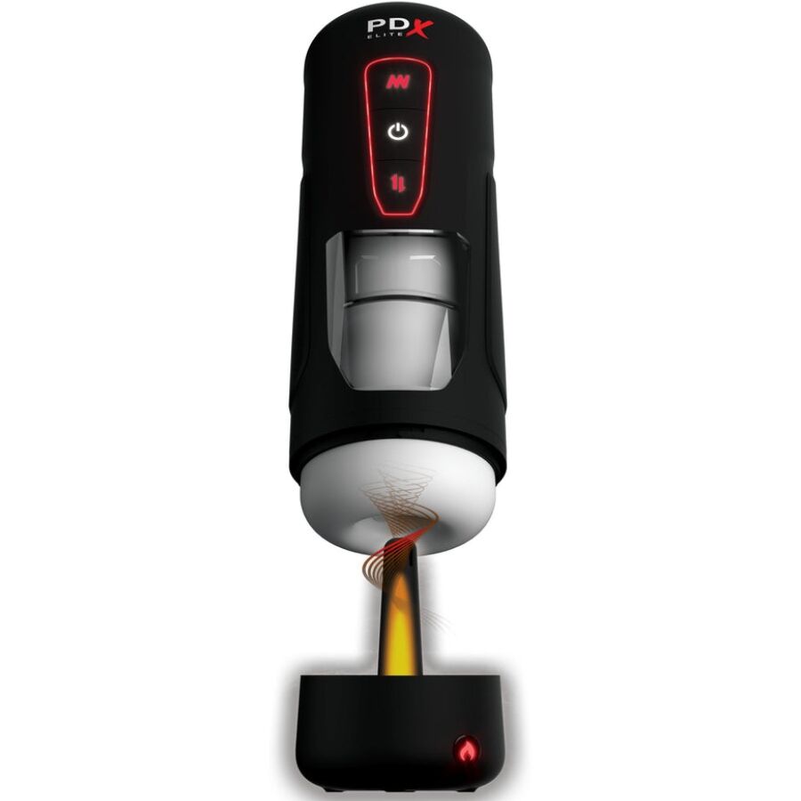 PDX ELITE - MILK ME HOTTER AUTOMATIC MASTURBATOR WITH THRUSTING AND HEAT EFFECT VIBRATION - NOCTURNA DESIRES
