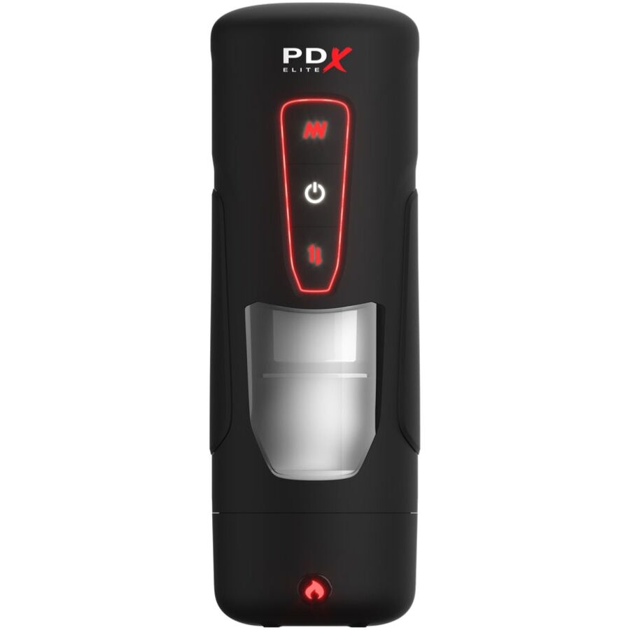 PDX ELITE - MILK ME HOTTER AUTOMATIC MASTURBATOR WITH THRUSTING AND HEAT EFFECT VIBRATION - NOCTURNA DESIRES