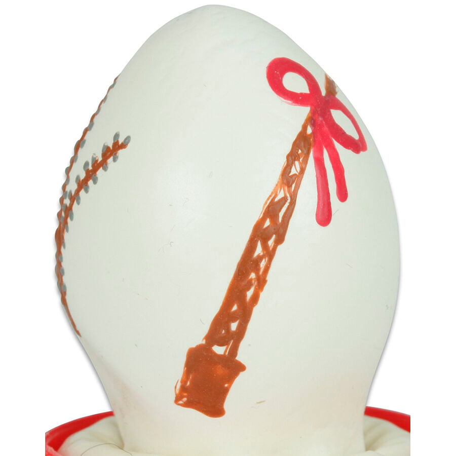 CONDOMERIE - HANDPAINTED NOVELTY CONDOMS EASTER EGG WHITE - NOCTURNA DESIRES