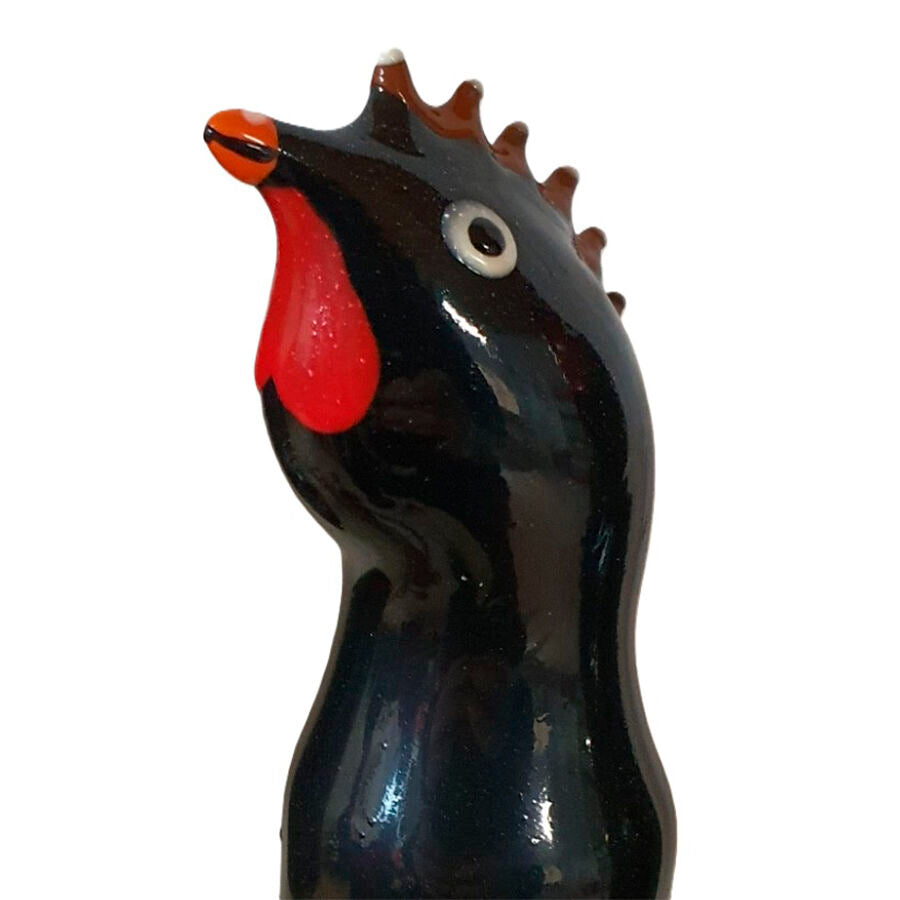 CONDOMERIE - HANDPAINTED NOVELTY CONDOMS BLACK ROOSTER - NOCTURNA DESIRES
