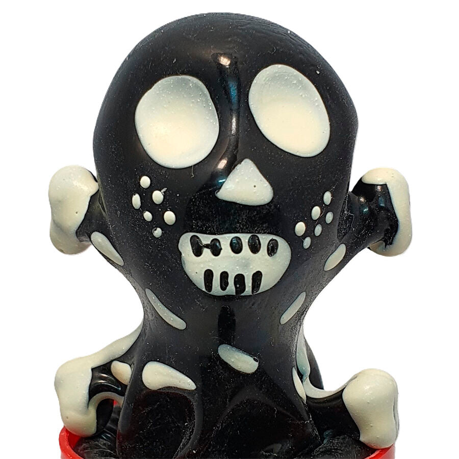 CONDOMERIE - HANDPAINTED NOVELTY CONDOMS SKULL BLACK MODEL 2 - NOCTURNA DESIRES