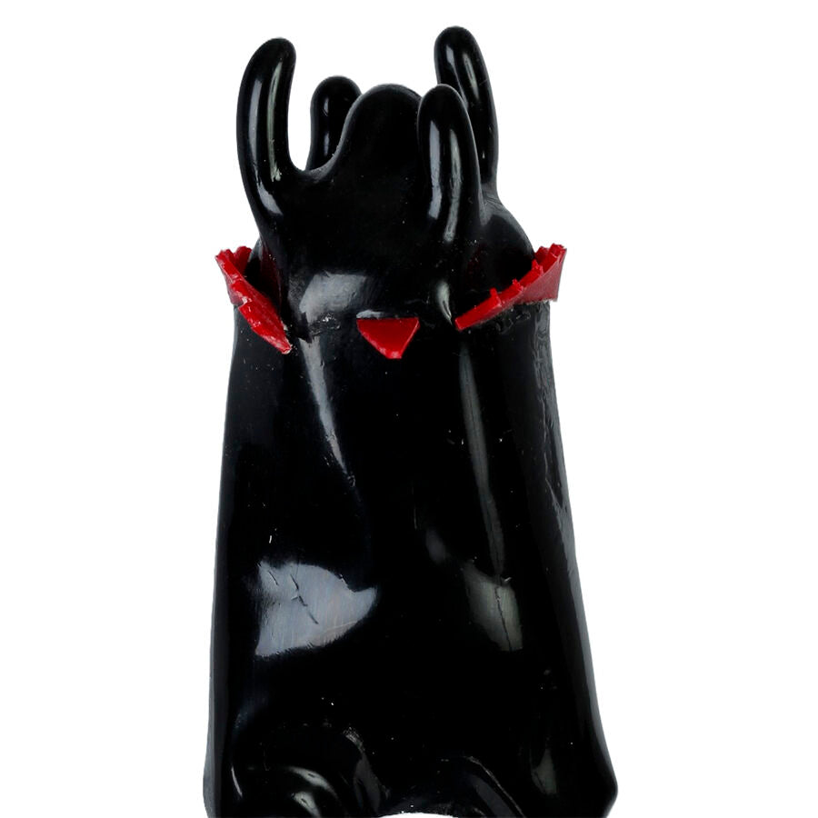 CONDOMERIE - HANDPAINTED NOVELTY CONDOMS BLACK TOWER XL - NOCTURNA DESIRES