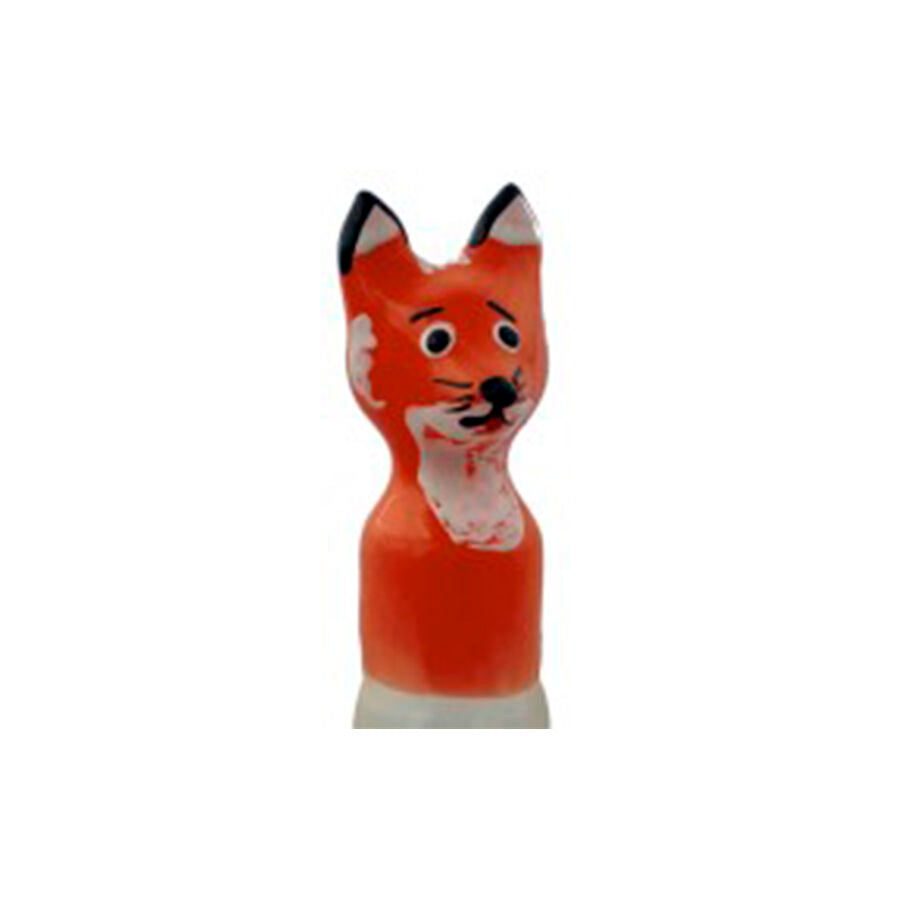 CONDOMERIE - HANDPAINTED NOVELTY CONDOMS FOX BROWN XL - NOCTURNA DESIRES