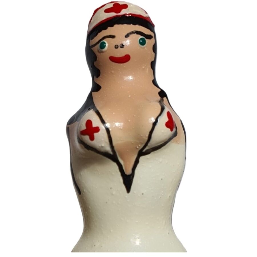 CONDOMERIE - HANDPAINTED NOVELTY CONDOMS NURSE BLOND - NOCTURNA DESIRES