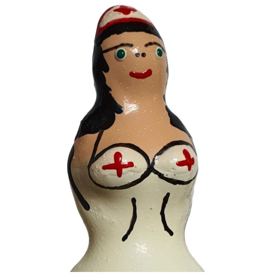 CONDOMERIE - HANDPAINTED NOVELTY CONDOMS NURSE BLACK - NOCTURNA DESIRES