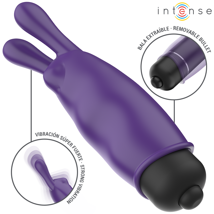 INTENSE - MYSTIC PURPLE VIBRATING BULLET 8.7 X 2.4 CM - NOCTURNA DESIRES