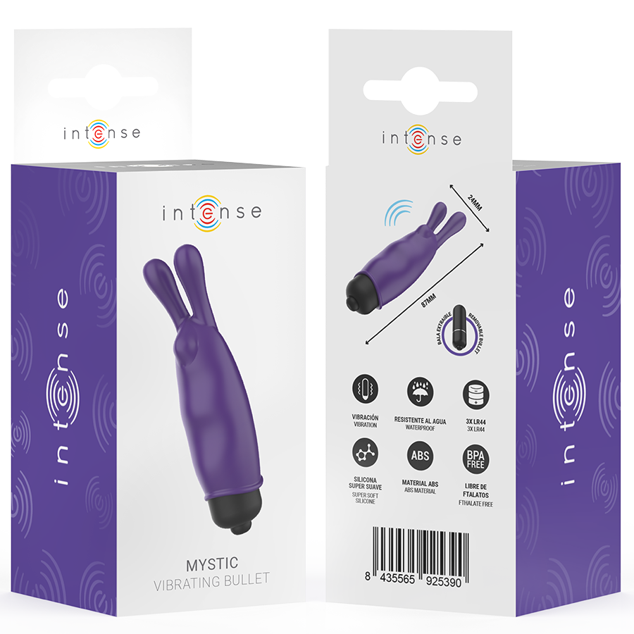 INTENSE - MYSTIC PURPLE VIBRATING BULLET 8.7 X 2.4 CM - NOCTURNA DESIRES