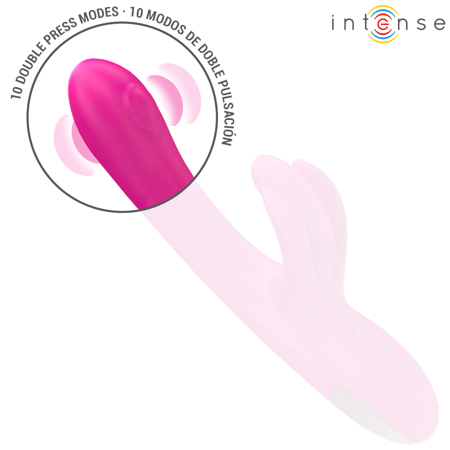 INTENSE - BRITNEY MULTIFUNCTION RABBIT VIBRATOR 23 CM PINK - NOCTURNA DESIRES