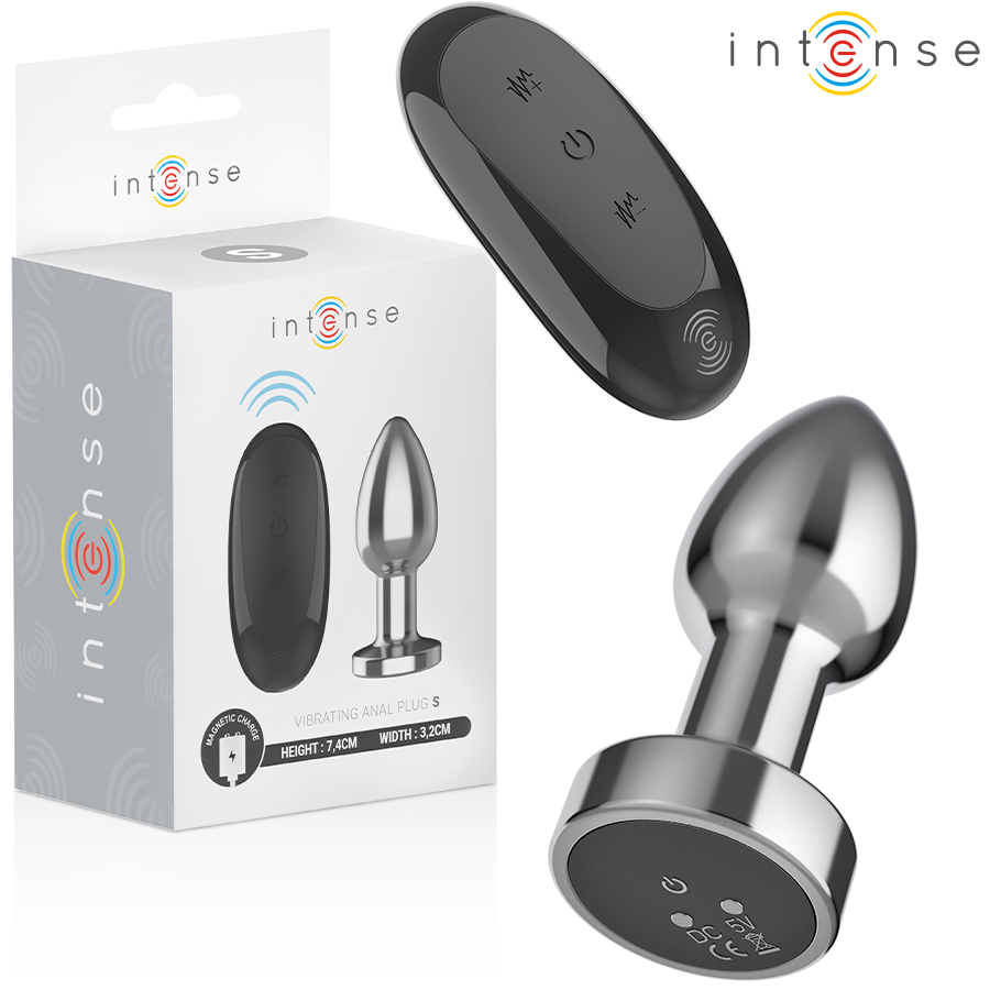 INTENSE - ANAL PLUG 10 VIBRATIONS METAL WITH REMOTE CONTROL S - NOCTURNA DESIRES