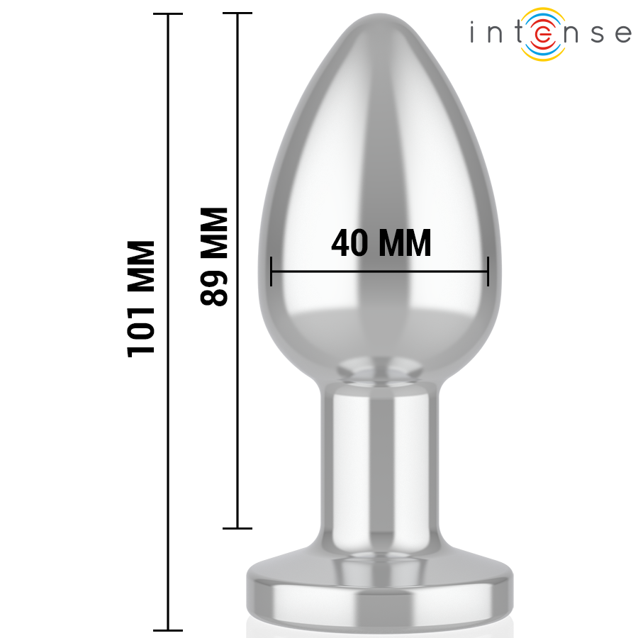 INTENSE - ANAL PLUG 10 VIBRATIONS METAL WITH REMOTE CONTROL L - NOCTURNA DESIRES