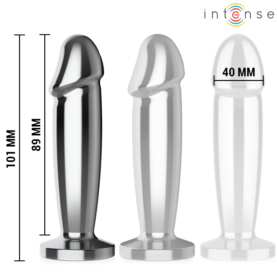 INTENSE - ANAL PLUG 10 VIBRATIONS METAL DILDO WITH REMOTE CONTROL M - NOCTURNA DESIRES