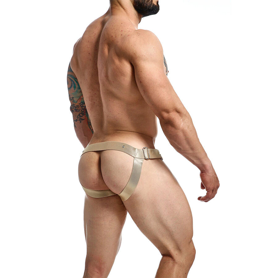 MOB - DNGEON JOCKSTRAP GOLDEN COCK RING ONE SIZE - NOCTURNA DESIRES