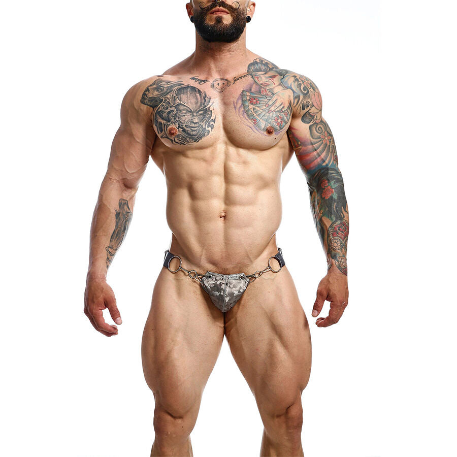 MOB - DNGEON SNAP JOCKSTRAP GRAY ONE SIZE - NOCTURNA DESIRES