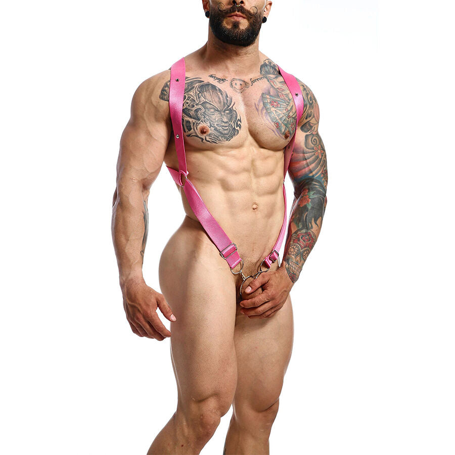 MOB - DNGEON CROSS BACK HARNESS PINK ONE SIZE - NOCTURNA DESIRES