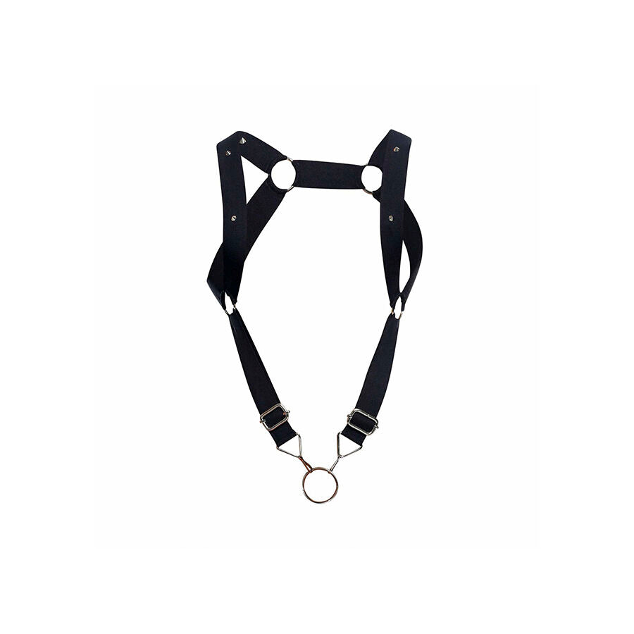 MOB - DNGEON HARNESS WITH STRAIGHT BACK BLACK ONE SIZE - NOCTURNA DESIRES