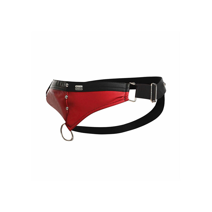 MOB - DNGEON JOCKSTRAP RED COCK RING ONE SIZE - NOCTURNA DESIRES