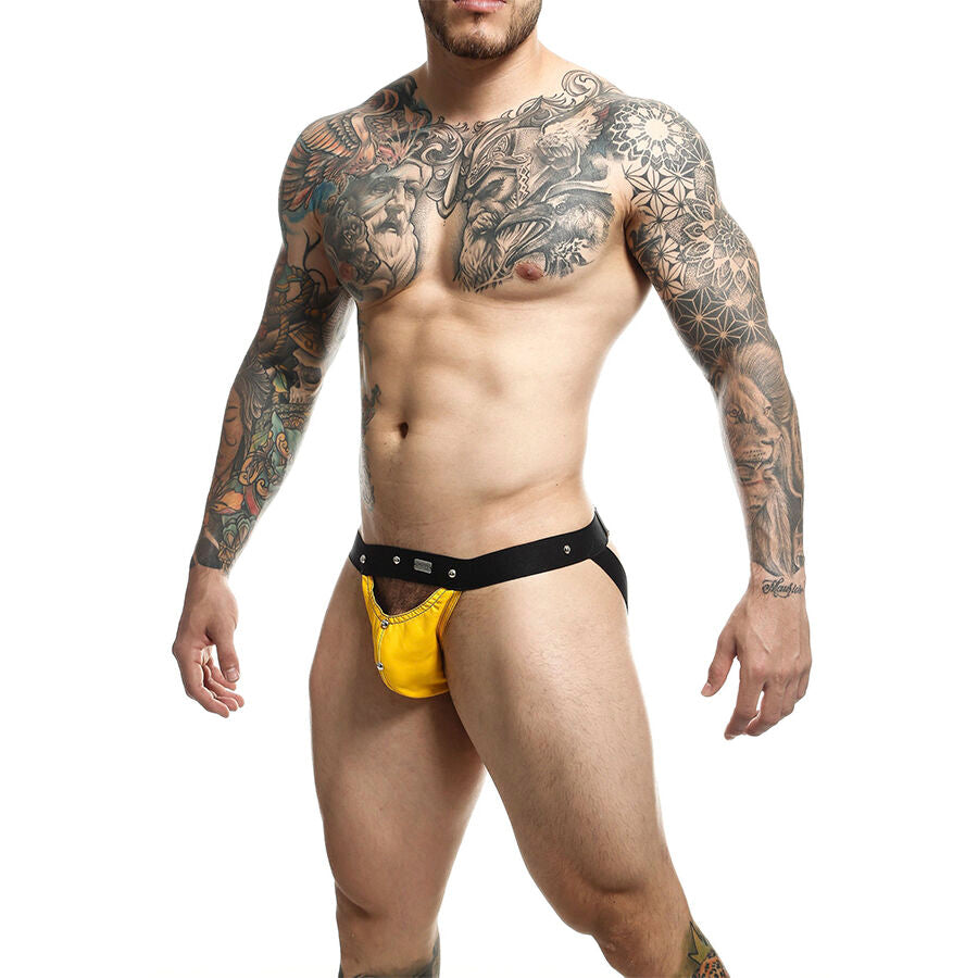 MOB - DNGEON JOCKSTRAP YELLOW SPORTSMAN ONE SIZE - NOCTURNA DESIRES