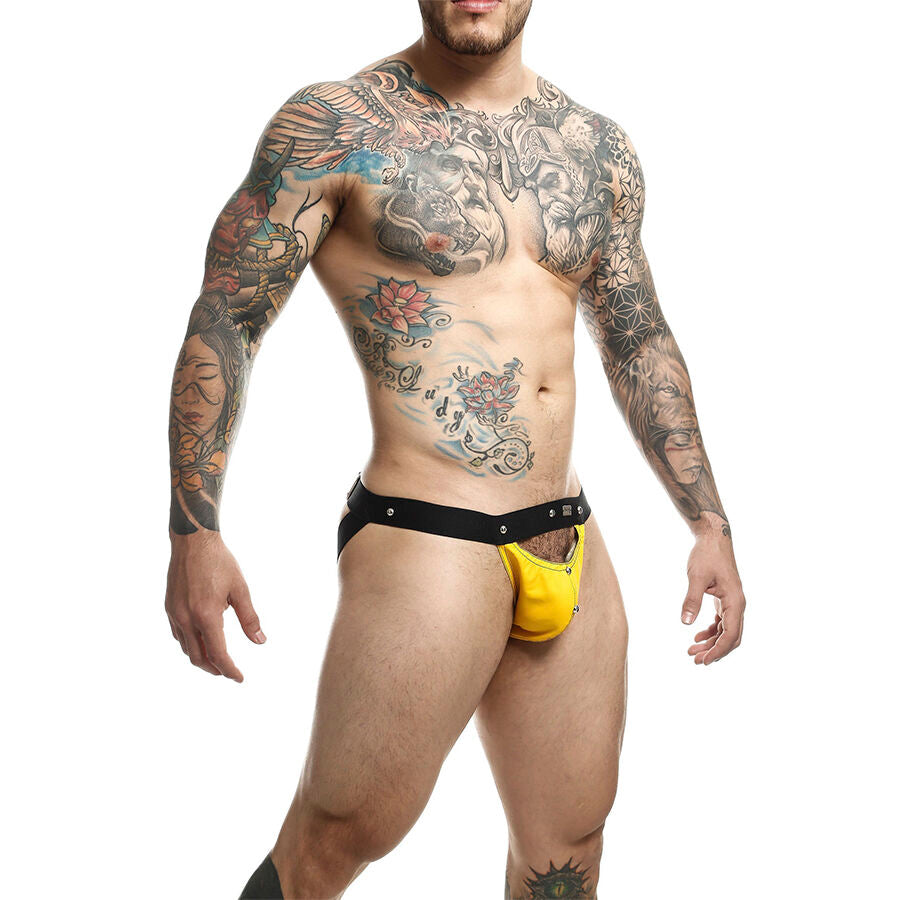 MOB - DNGEON JOCKSTRAP YELLOW SPORTSMAN ONE SIZE - NOCTURNA DESIRES