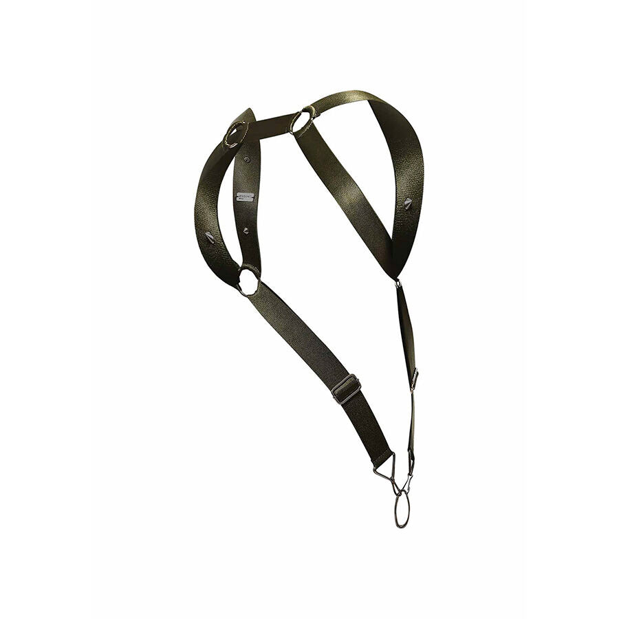 MOB - DNGEON GREEN STRAIGHT BACK HARNESS ONE SIZE - NOCTURNA DESIRES