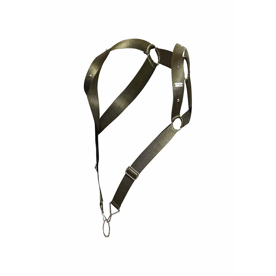 MOB - DNGEON GREEN STRAIGHT BACK HARNESS ONE SIZE - NOCTURNA DESIRES