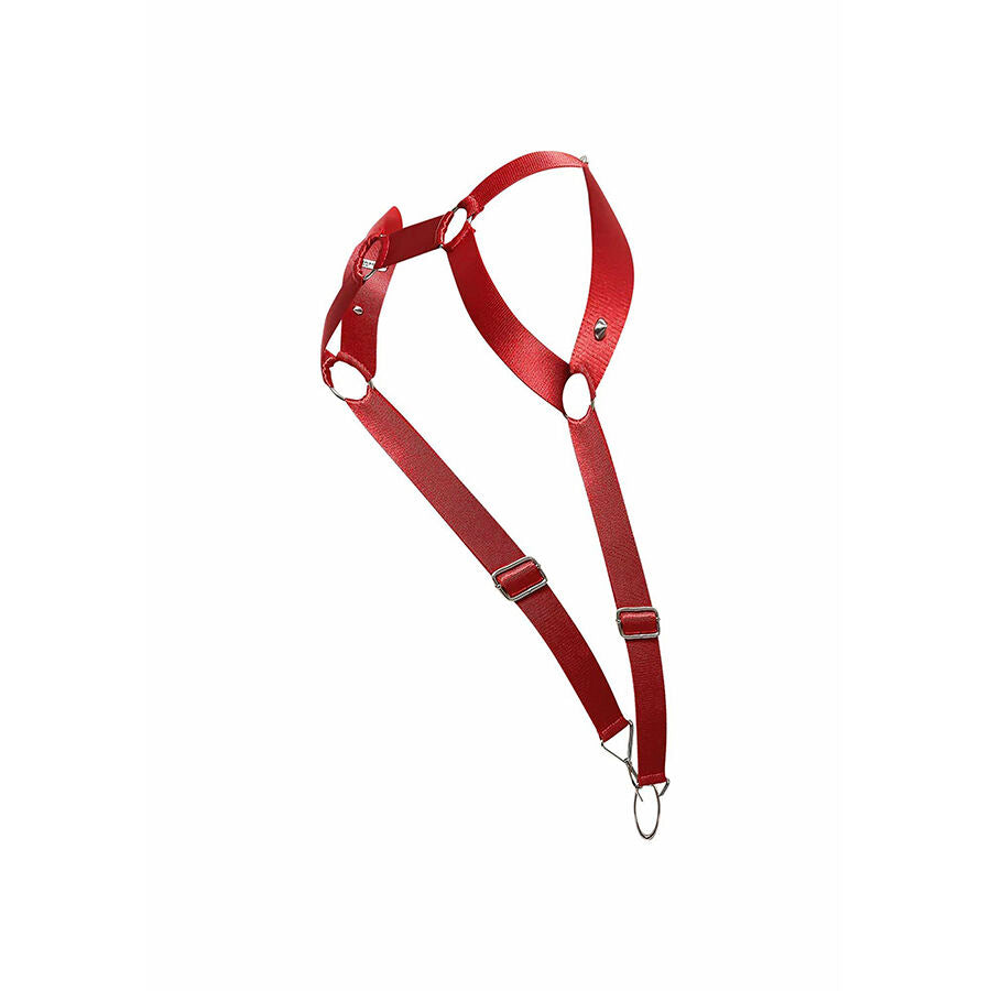 MOB - DNGEON RED STRAIGHT BACK HARNESS ONE SIZE - NOCTURNA DESIRES