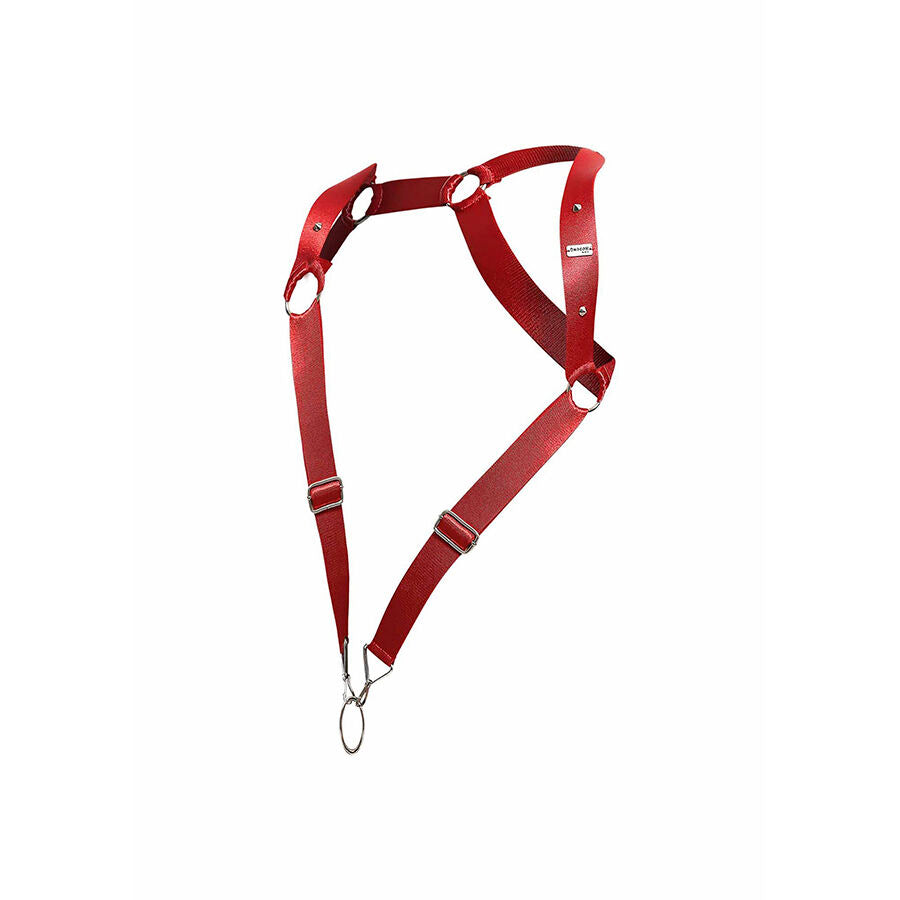 MOB - DNGEON RED STRAIGHT BACK HARNESS ONE SIZE - NOCTURNA DESIRES