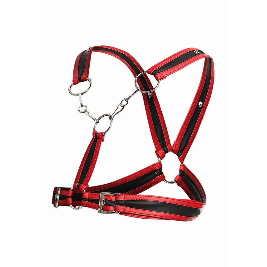 MOB - DNGEON RED HARNESS WITH CHAINS ONE SIZE - NOCTURNA DESIRES