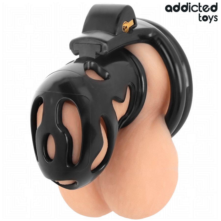 ADDICTED TOYS LOCKED - SEALED CRYPT PENIS CAGE 8 CM - NOCTURNA DESIRES