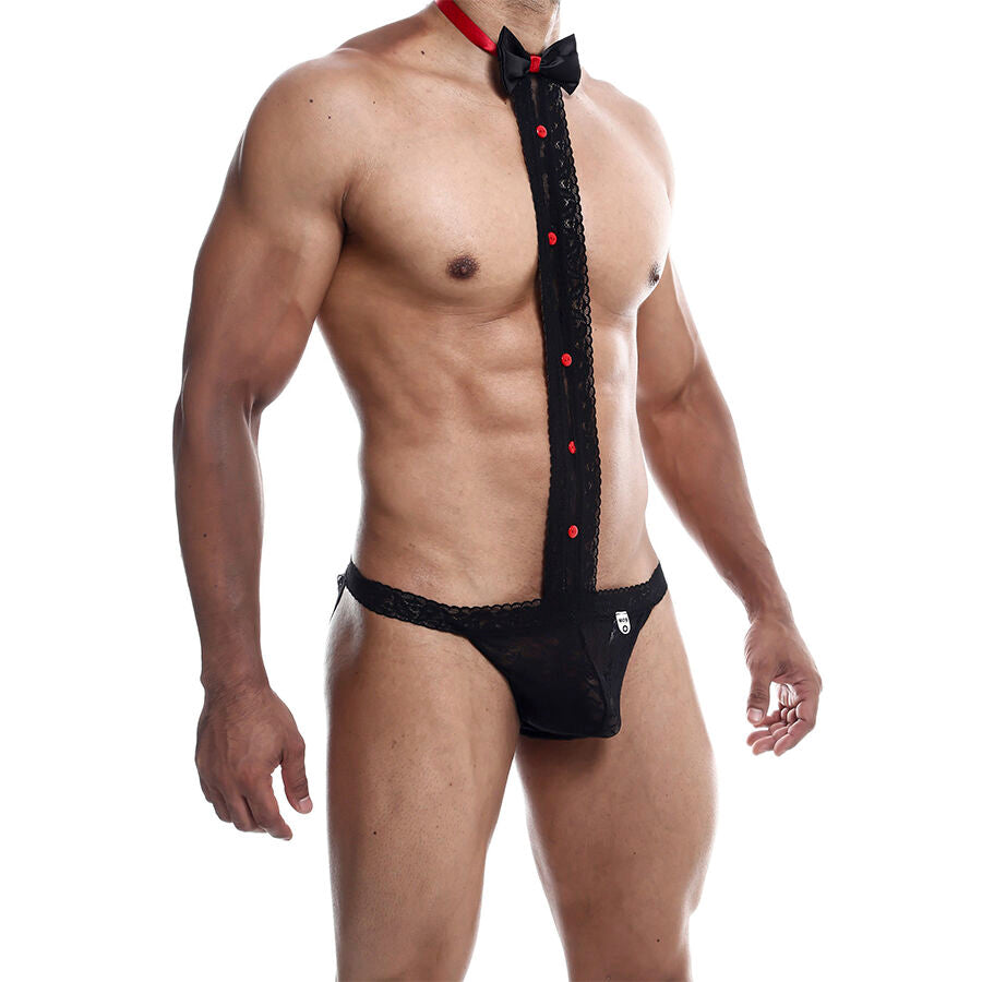MOB - TUXEDO WITH LACE THONG SIZE L/XL - NOCTURNA DESIRES