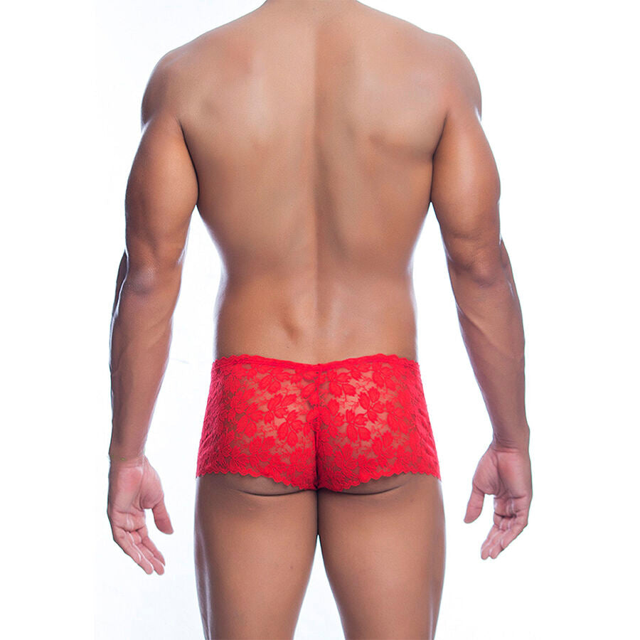 MOB - RED LACE BOXER SIZE S/M - NOCTURNA DESIRES