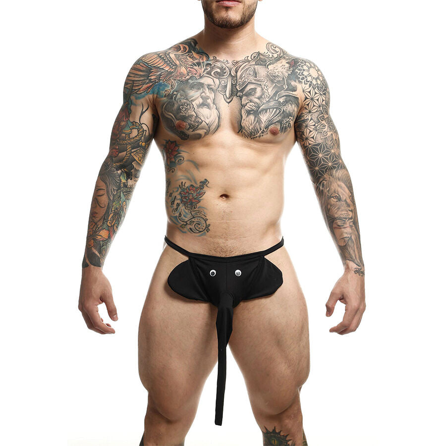 MOB - BLACK ELEPHANT THONG ONE SIZE - NOCTURNA DESIRES