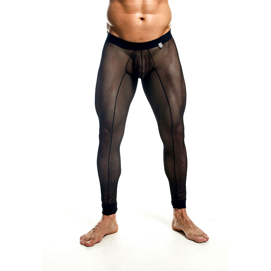 MOB - BLACK TRANSPARENT TIGHTS SIZE XL - NOCTURNA DESIRES