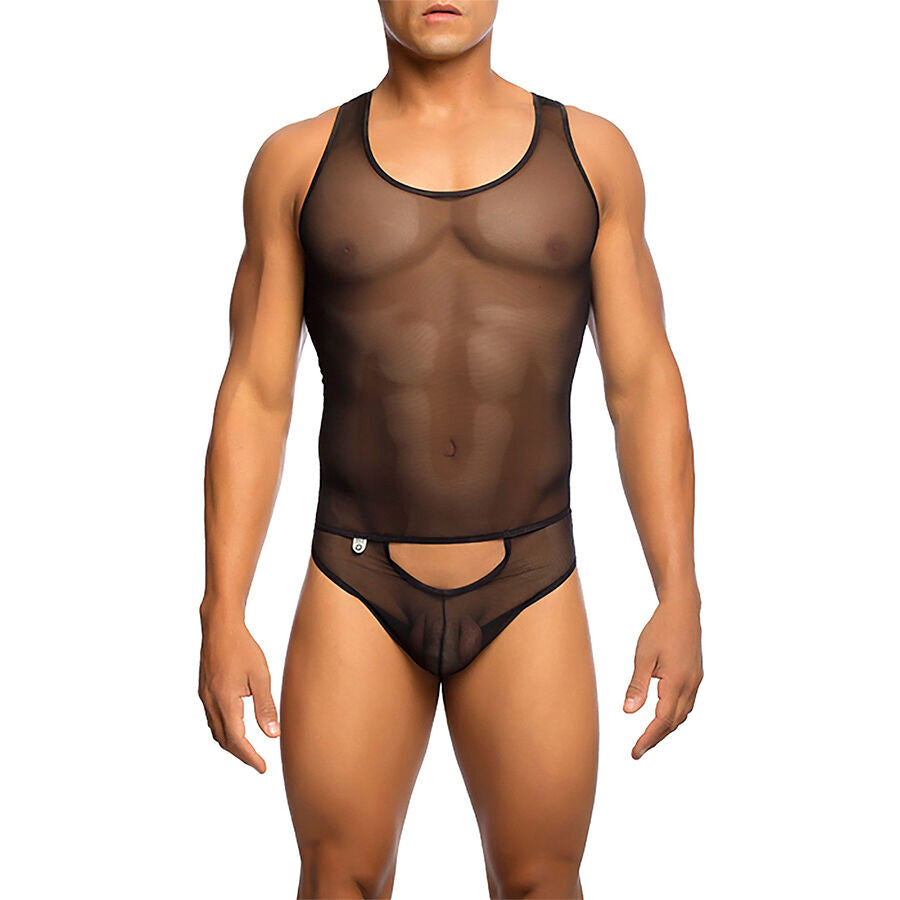 MOB - TRANSPARENT BLACK BODYSHEER SIZE S/M - NOCTURNA DESIRES