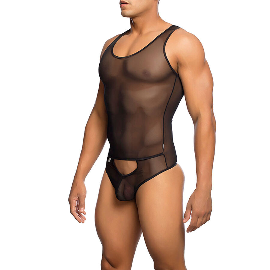 MOB - TRANSPARENT BLACK BODYSHEER SIZE S/M - NOCTURNA DESIRES