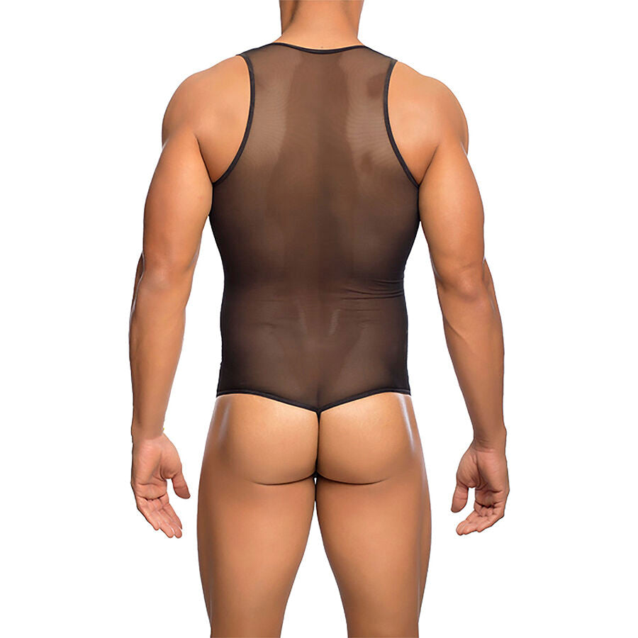 MOB - TRANSPARENT BLACK BODYSHEER SIZE L/XL - NOCTURNA DESIRES