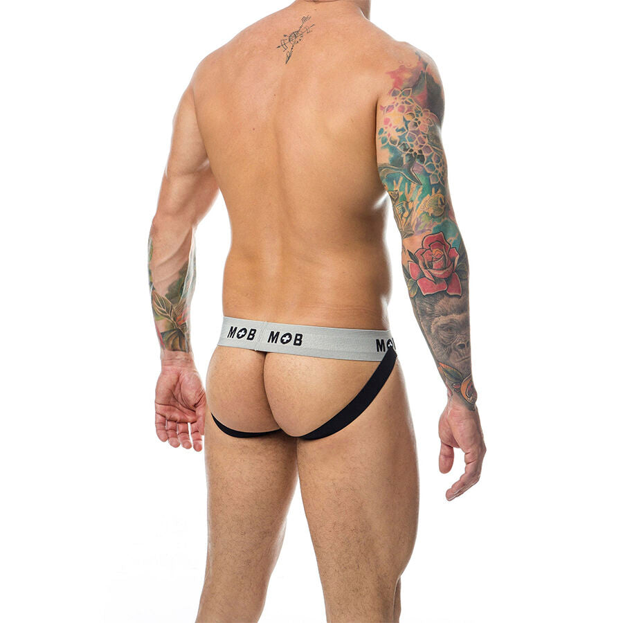MOB - CLASSIC STRIPE WHITE JOCK SIZE L - NOCTURNA DESIRES