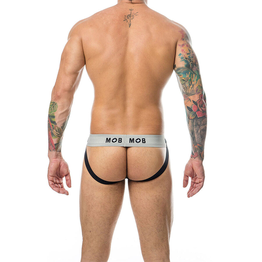 MOB - CLASSIC STRIPE WHITE JOCK SIZE XXL - NOCTURNA DESIRES