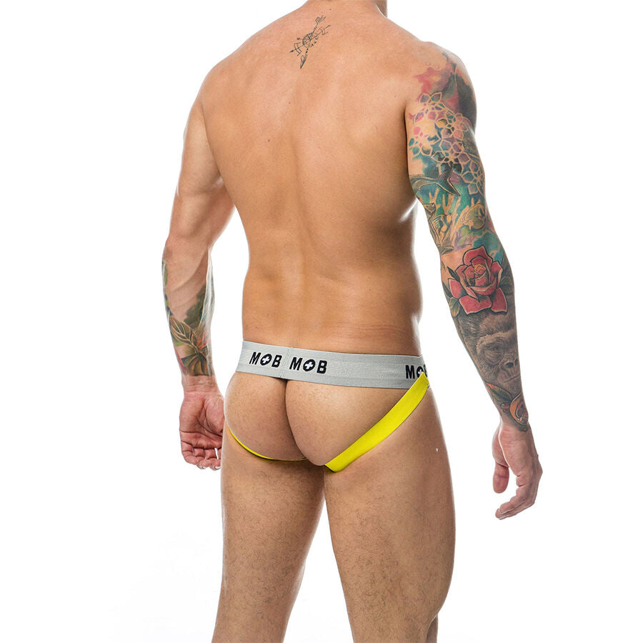 MOB - CLASSIC JOCK STRIPE YELLOW SIZE L - NOCTURNA DESIRES