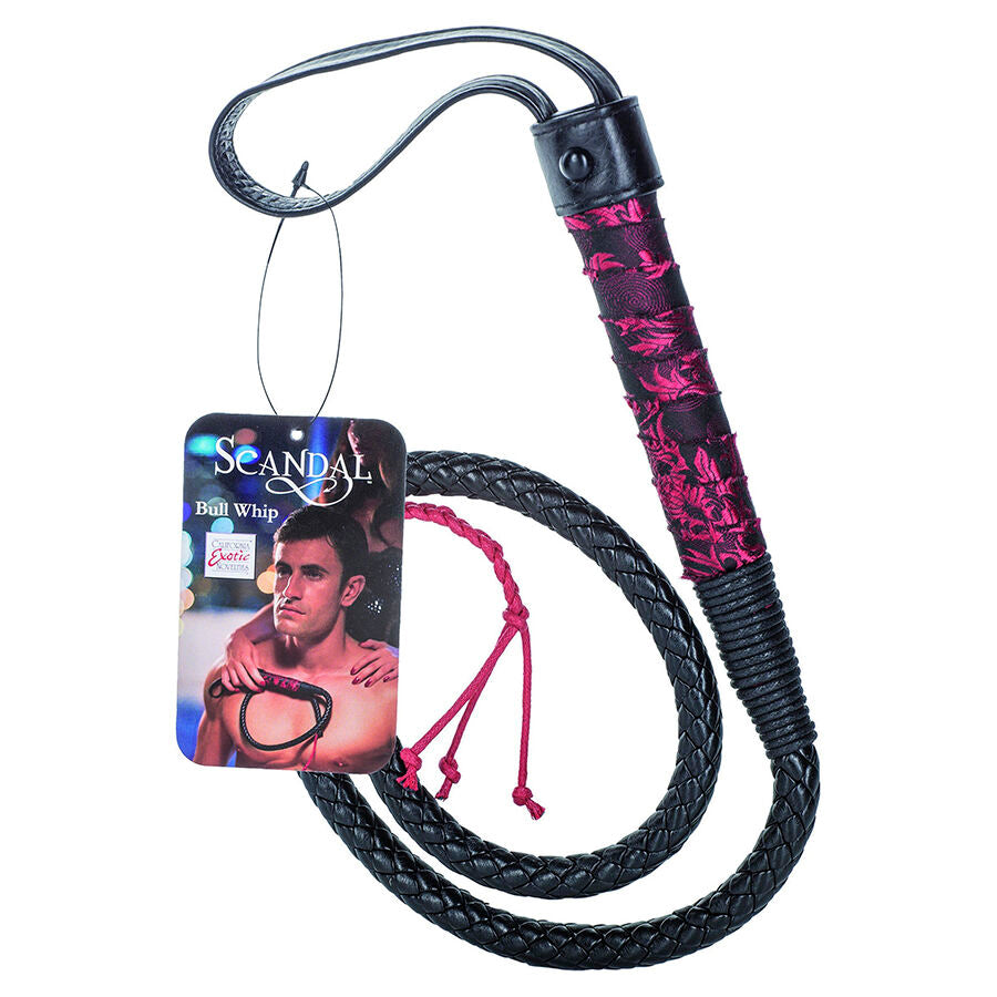 CALEXOTICS - SCANDAL BLACK BULL TAIL WHIP - NOCTURNA DESIRES