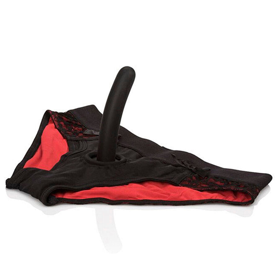 CALEXOTICS - SCANDAL SET OF RED PANTIES WITH DILDO SIZE L/XL - NOCTURNA DESIRES