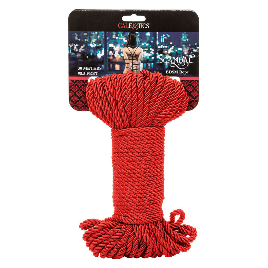 CALEXOTICS - SCANDAL RED BDSM ROPE 30 M - NOCTURNA DESIRES