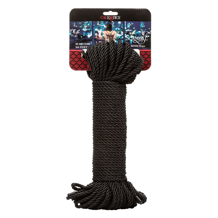 CALEXOTICS - SCANDAL BLACK BDSM ROPE 50 M - NOCTURNA DESIRES